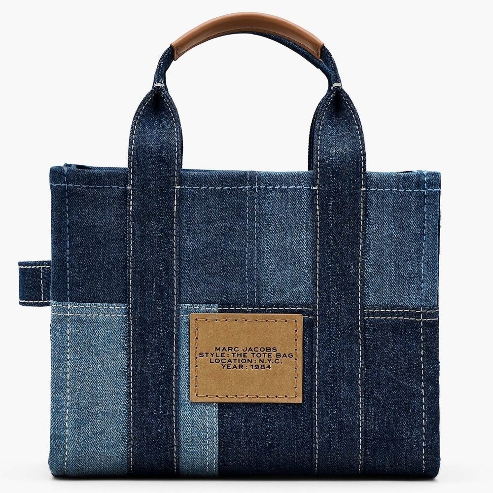 Marc Jacobs The Tote Bag Denim Small Tote Bag - Picture 2 of 7